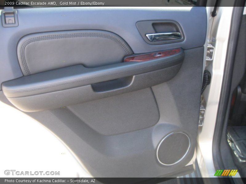 Gold Mist / Ebony/Ebony 2009 Cadillac Escalade AWD