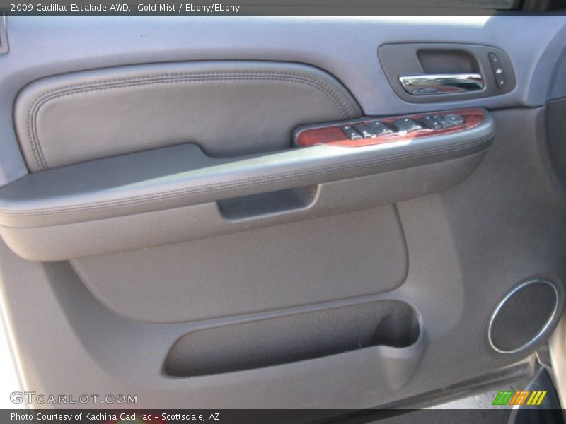 Gold Mist / Ebony/Ebony 2009 Cadillac Escalade AWD