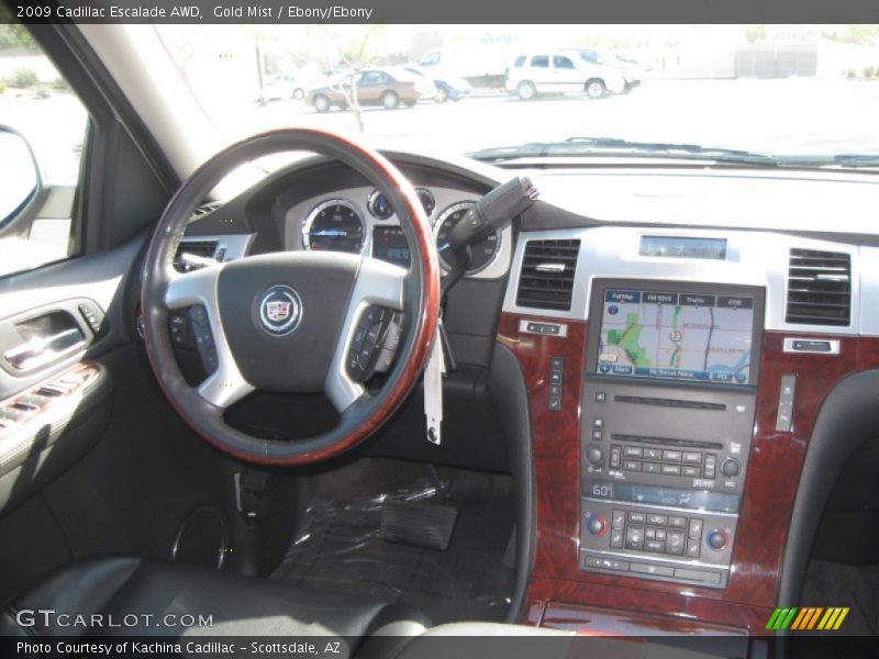 Gold Mist / Ebony/Ebony 2009 Cadillac Escalade AWD