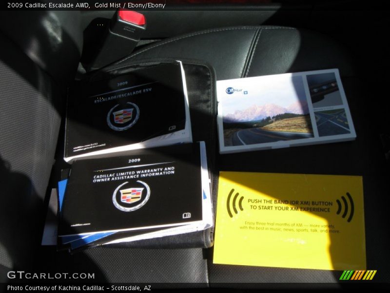 Gold Mist / Ebony/Ebony 2009 Cadillac Escalade AWD