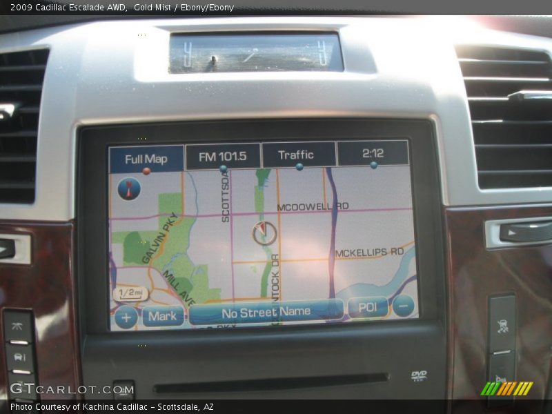Gold Mist / Ebony/Ebony 2009 Cadillac Escalade AWD