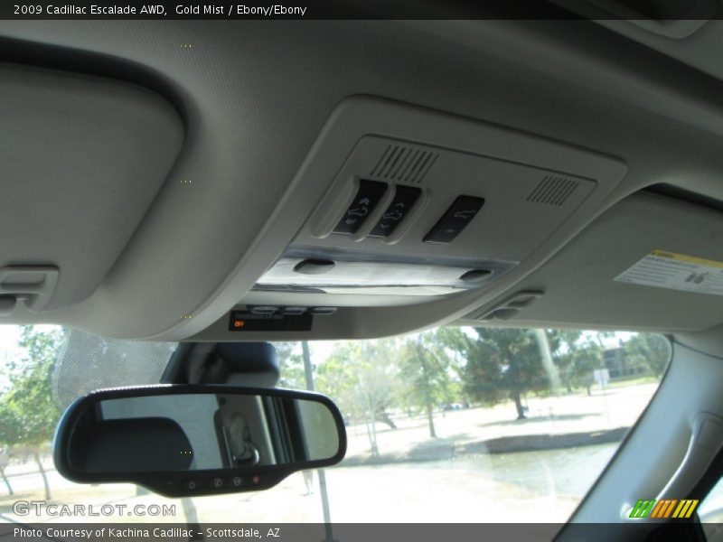 Gold Mist / Ebony/Ebony 2009 Cadillac Escalade AWD