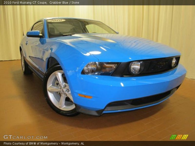 Grabber Blue / Stone 2010 Ford Mustang GT Coupe