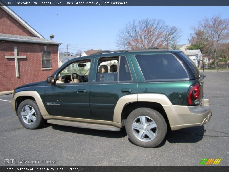 Dark Green Metallic / Light Cashmere 2004 Chevrolet TrailBlazer LT 4x4