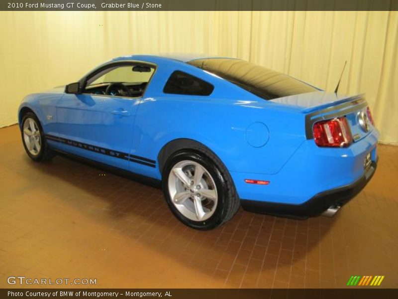 Grabber Blue / Stone 2010 Ford Mustang GT Coupe