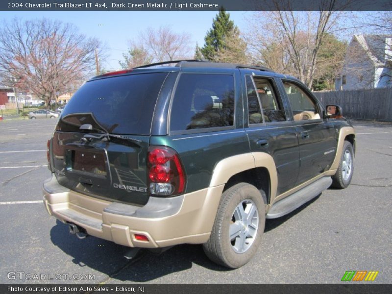 Dark Green Metallic / Light Cashmere 2004 Chevrolet TrailBlazer LT 4x4