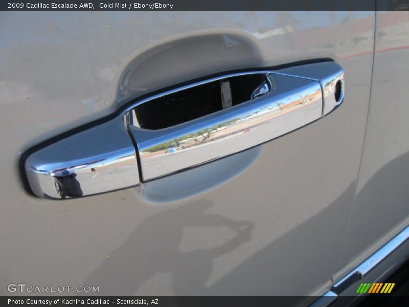 Gold Mist / Ebony/Ebony 2009 Cadillac Escalade AWD