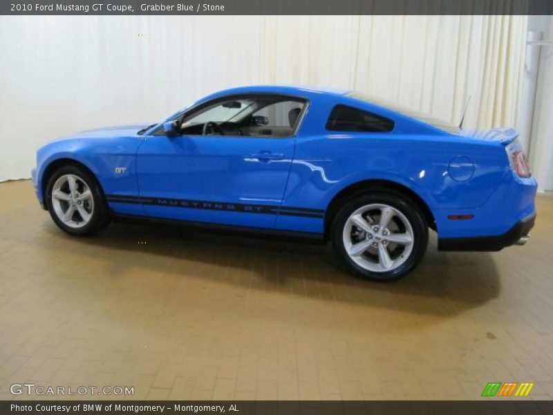 Grabber Blue / Stone 2010 Ford Mustang GT Coupe