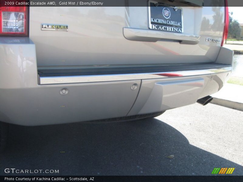 Gold Mist / Ebony/Ebony 2009 Cadillac Escalade AWD