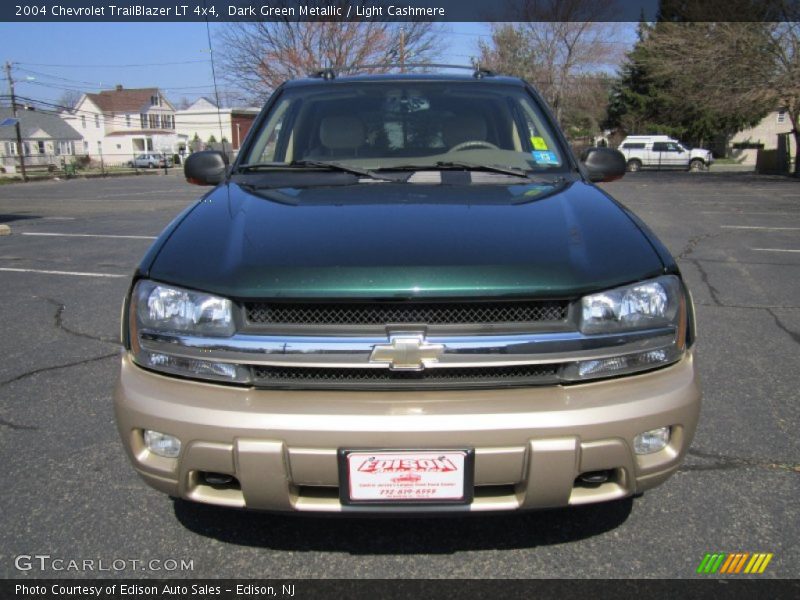 Dark Green Metallic / Light Cashmere 2004 Chevrolet TrailBlazer LT 4x4