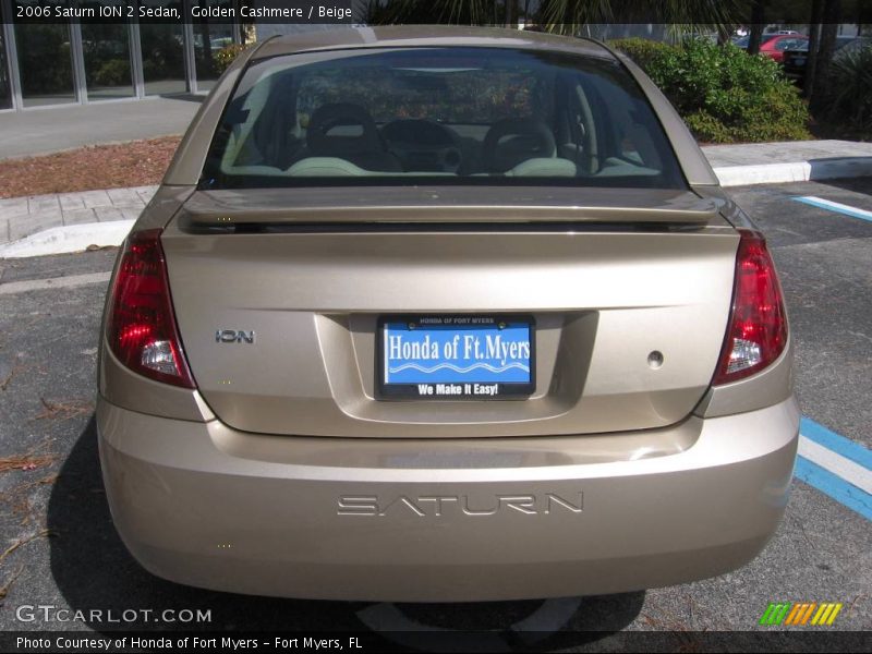 Golden Cashmere / Beige 2006 Saturn ION 2 Sedan