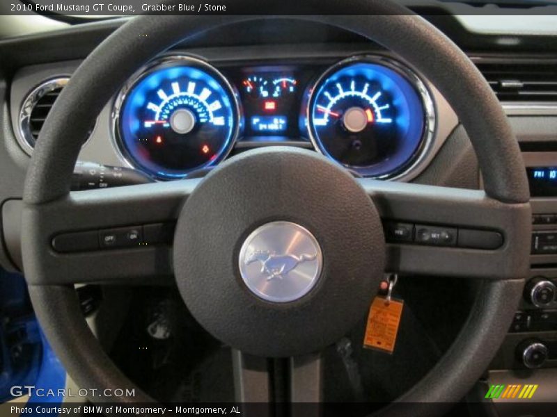 Grabber Blue / Stone 2010 Ford Mustang GT Coupe