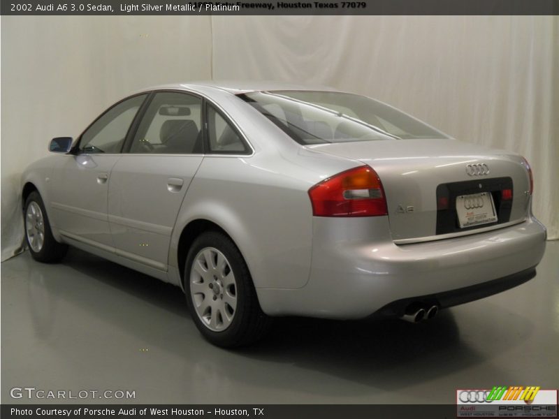 Light Silver Metallic / Platinum 2002 Audi A6 3.0 Sedan