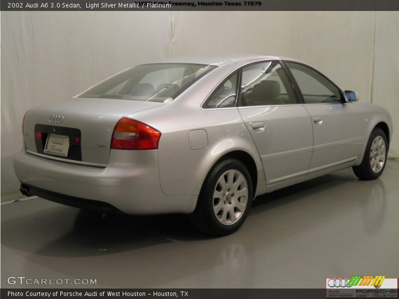 Light Silver Metallic / Platinum 2002 Audi A6 3.0 Sedan