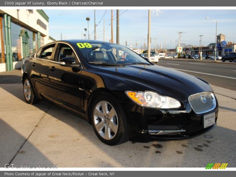 Ebony Black / Charcoal/Charcoal 2009 Jaguar XF Luxury