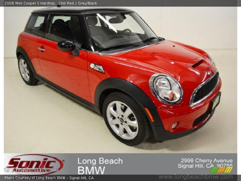 Chili Red / Grey/Black 2008 Mini Cooper S Hardtop