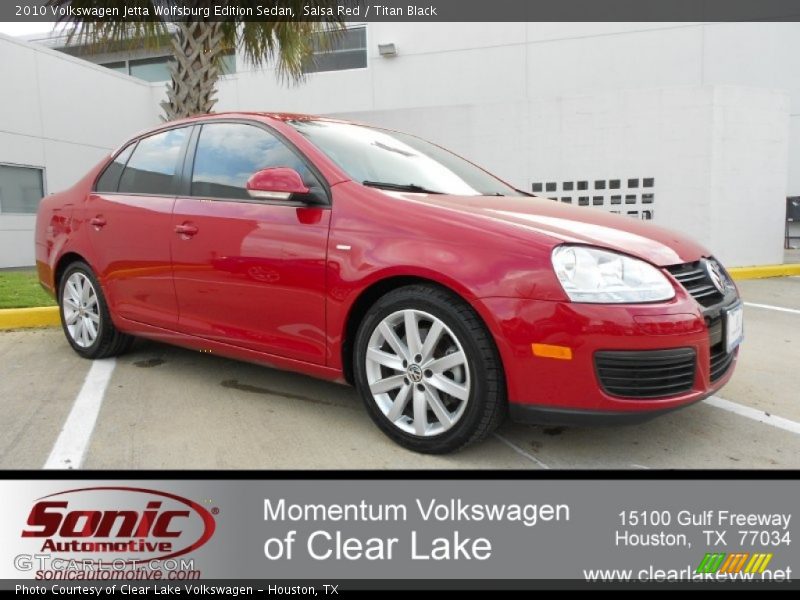 Salsa Red / Titan Black 2010 Volkswagen Jetta Wolfsburg Edition Sedan