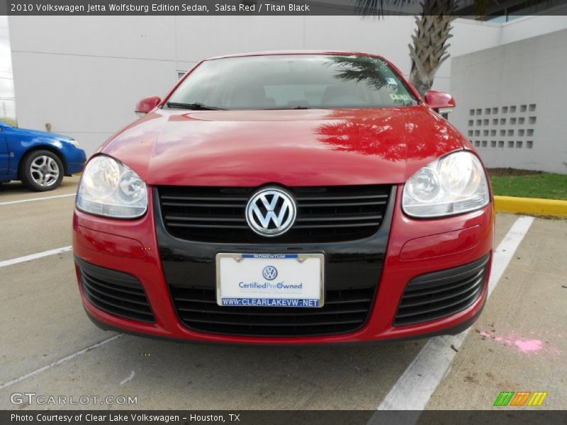 Salsa Red / Titan Black 2010 Volkswagen Jetta Wolfsburg Edition Sedan