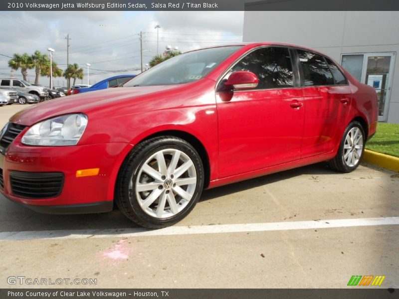 Salsa Red / Titan Black 2010 Volkswagen Jetta Wolfsburg Edition Sedan