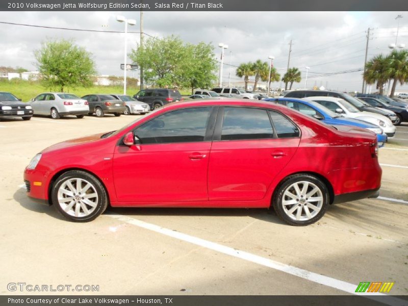 Salsa Red / Titan Black 2010 Volkswagen Jetta Wolfsburg Edition Sedan