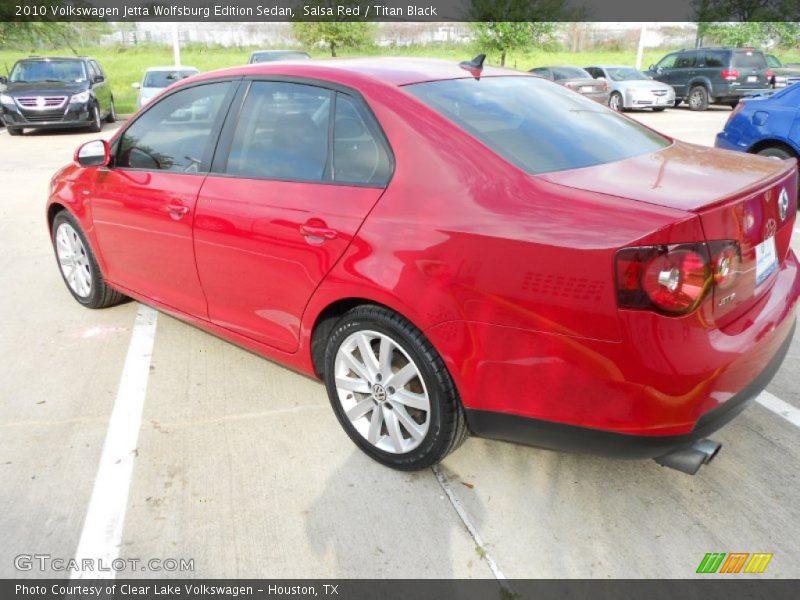 Salsa Red / Titan Black 2010 Volkswagen Jetta Wolfsburg Edition Sedan