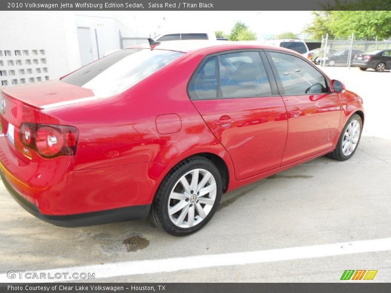 Salsa Red / Titan Black 2010 Volkswagen Jetta Wolfsburg Edition Sedan