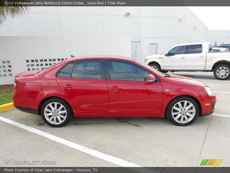 Salsa Red / Titan Black 2010 Volkswagen Jetta Wolfsburg Edition Sedan