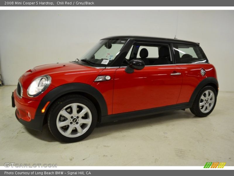 Chili Red / Grey/Black 2008 Mini Cooper S Hardtop