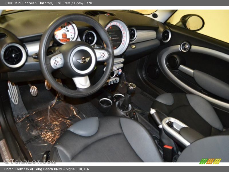Chili Red / Grey/Black 2008 Mini Cooper S Hardtop