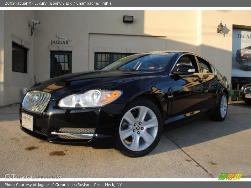 Ebony Black / Champagne/Truffle 2009 Jaguar XF Luxury