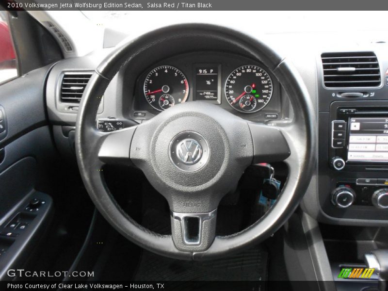 Salsa Red / Titan Black 2010 Volkswagen Jetta Wolfsburg Edition Sedan