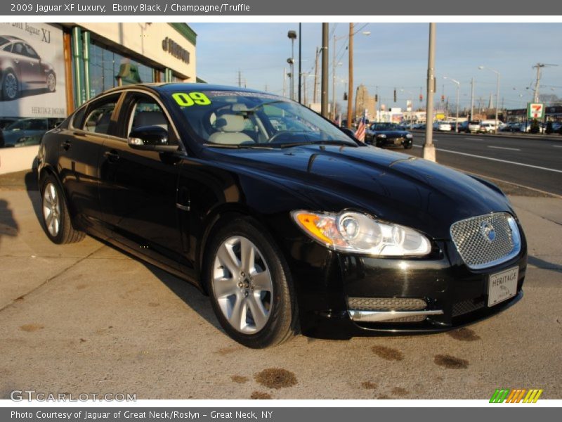 Ebony Black / Champagne/Truffle 2009 Jaguar XF Luxury