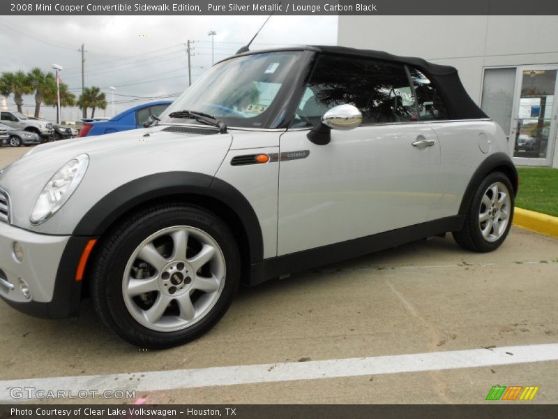 Pure Silver Metallic / Lounge Carbon Black 2008 Mini Cooper Convertible Sidewalk Edition