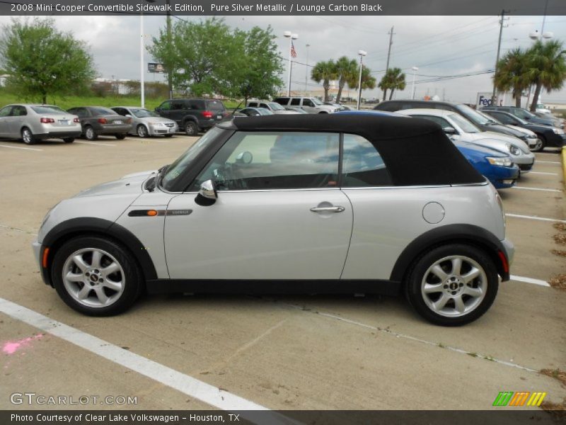 Pure Silver Metallic / Lounge Carbon Black 2008 Mini Cooper Convertible Sidewalk Edition