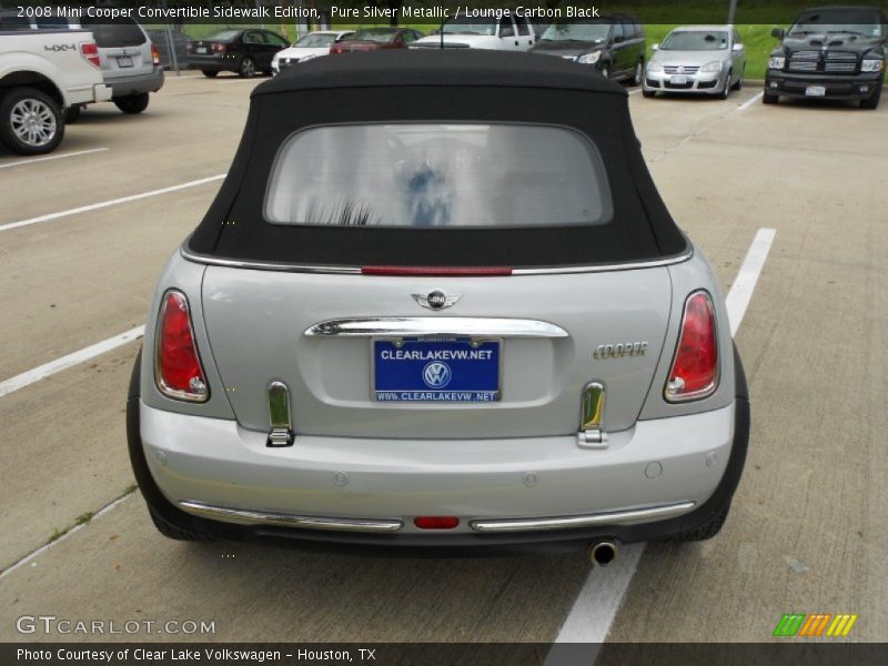 Pure Silver Metallic / Lounge Carbon Black 2008 Mini Cooper Convertible Sidewalk Edition