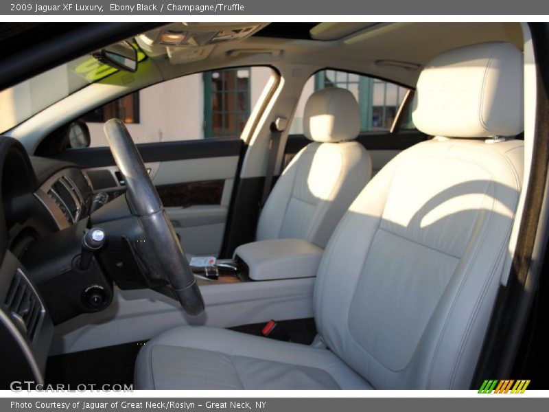 Ebony Black / Champagne/Truffle 2009 Jaguar XF Luxury