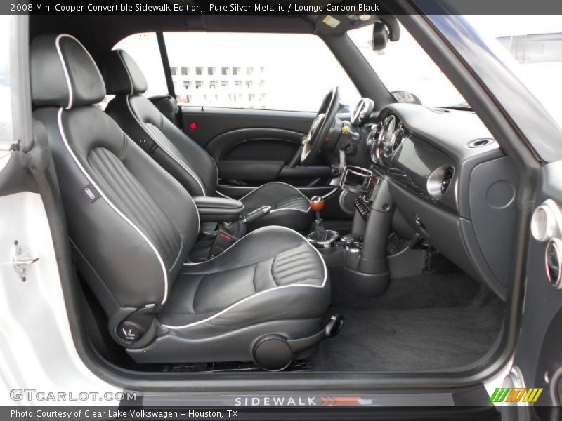 Front Seat of 2008 Cooper Convertible Sidewalk Edition
