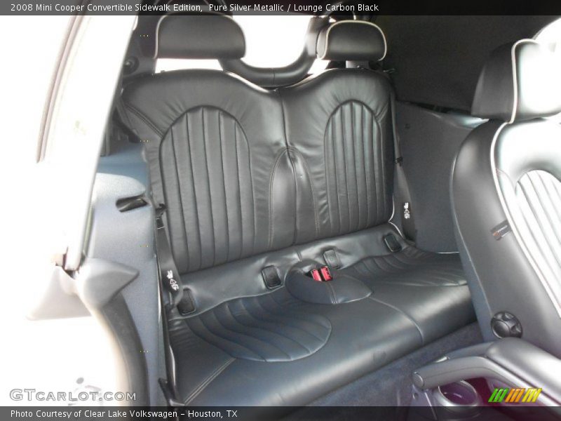 Rear Seat of 2008 Cooper Convertible Sidewalk Edition
