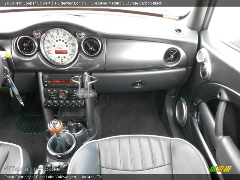 Dashboard of 2008 Cooper Convertible Sidewalk Edition