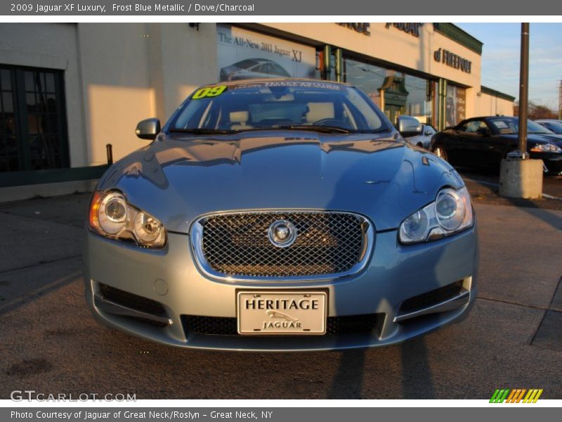 Frost Blue Metallic / Dove/Charcoal 2009 Jaguar XF Luxury