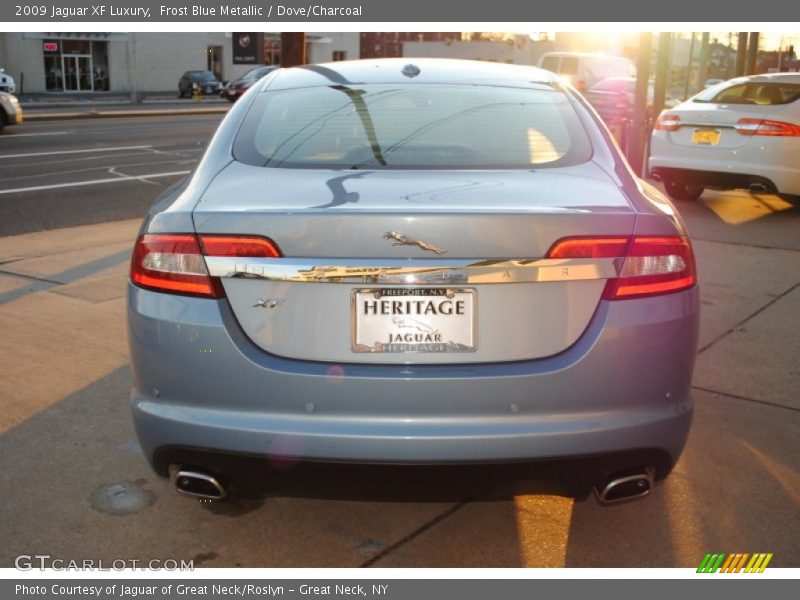 Frost Blue Metallic / Dove/Charcoal 2009 Jaguar XF Luxury