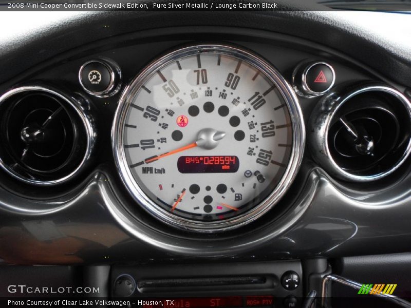  2008 Cooper Convertible Sidewalk Edition Convertible Sidewalk Edition Gauges