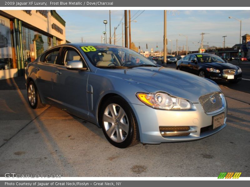 Frost Blue Metallic / Dove/Charcoal 2009 Jaguar XF Luxury