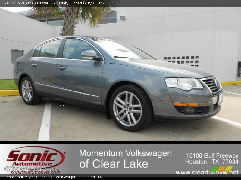 United Gray / Black 2008 Volkswagen Passat Lux Sedan