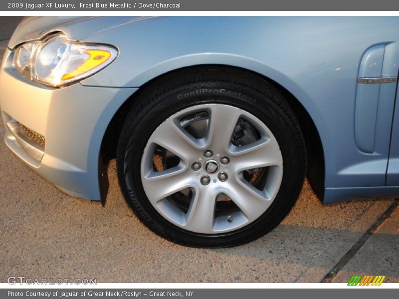 Frost Blue Metallic / Dove/Charcoal 2009 Jaguar XF Luxury