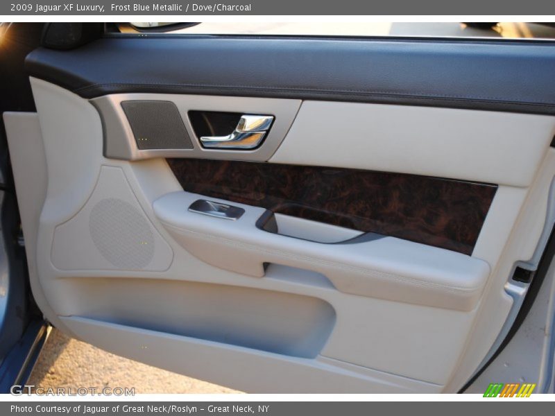 Frost Blue Metallic / Dove/Charcoal 2009 Jaguar XF Luxury