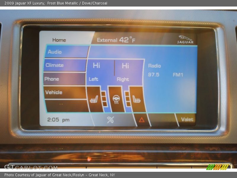 Frost Blue Metallic / Dove/Charcoal 2009 Jaguar XF Luxury