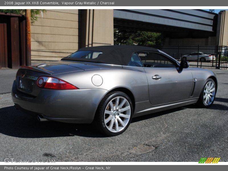 Vapour Gray Metallic / Charcoal 2008 Jaguar XK XK8 Convertible