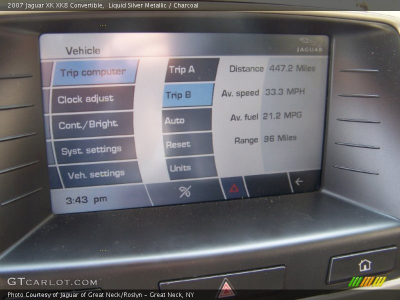 Liquid Silver Metallic / Charcoal 2007 Jaguar XK XK8 Convertible
