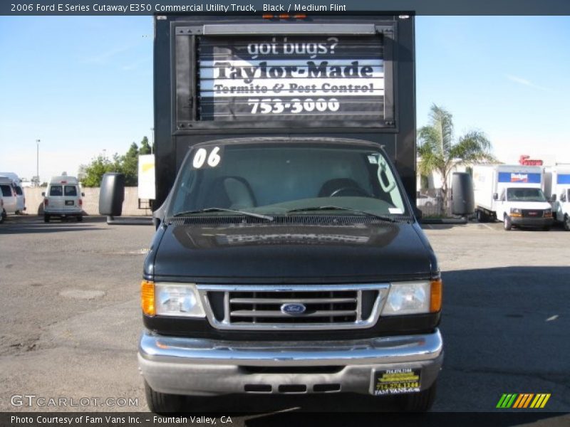 Black / Medium Flint 2006 Ford E Series Cutaway E350 Commercial Utility Truck